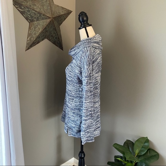 aerie Cowl Pullover Sweater Blue Sz Small - Picture 4 of 12